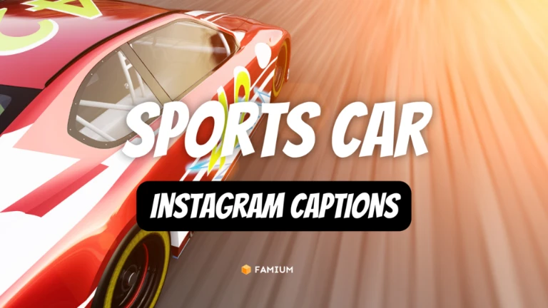 Sports Car Instagram Captions